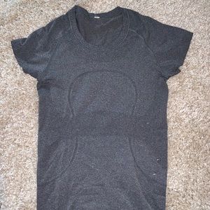 Gray Lululemon swiftly tech short sleeve crew